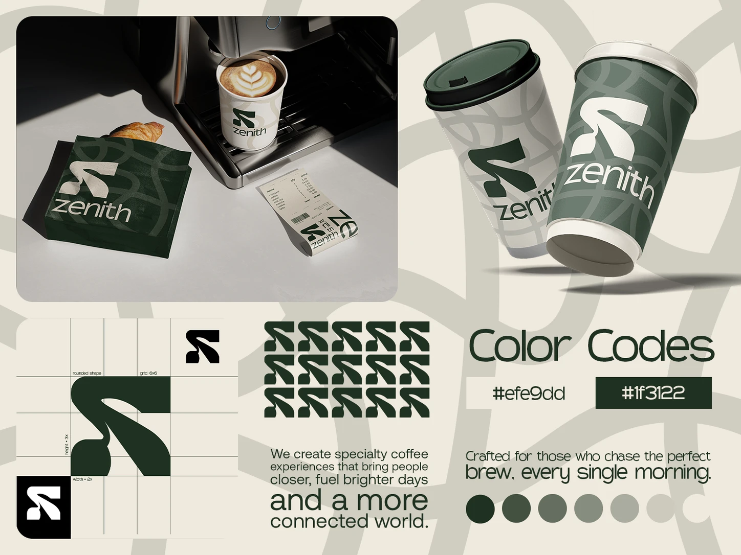 Zenith specialty coffee brand identity